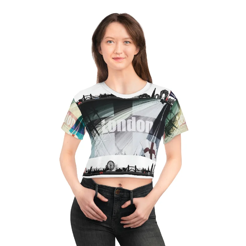 Crop Tee (AOP) VINTAGE LONDON