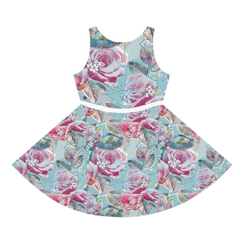 Girls' Sleeveless Sundress (AOP) AMBER JANE