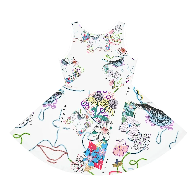 Girls' Sleeveless Sundress (AOP) FLORA