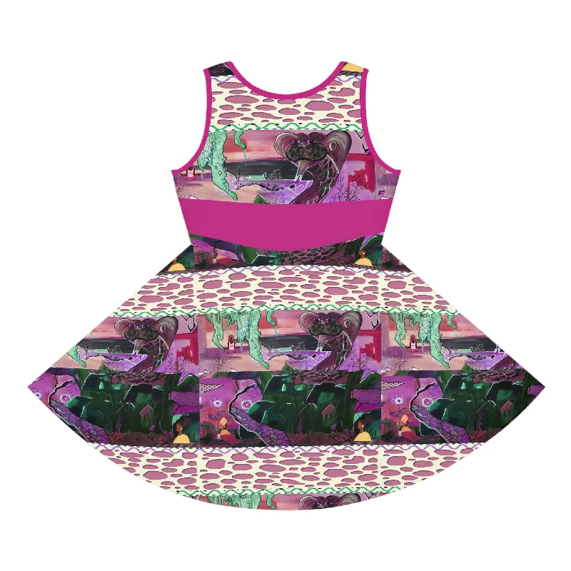 Girls' Sleeveless Sundress (AOP) JOY