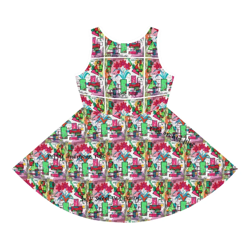 Girls' Sleeveless Sundress (AOP) PICKING FLOWERS