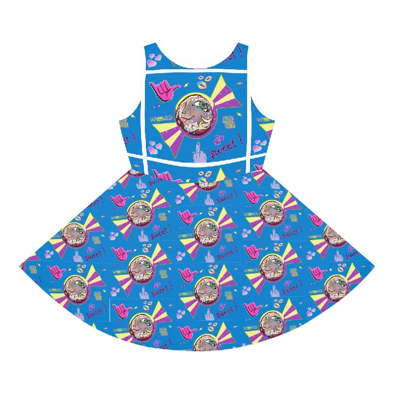 Girls' Sleeveless Sundress (AOP) SWEETIES