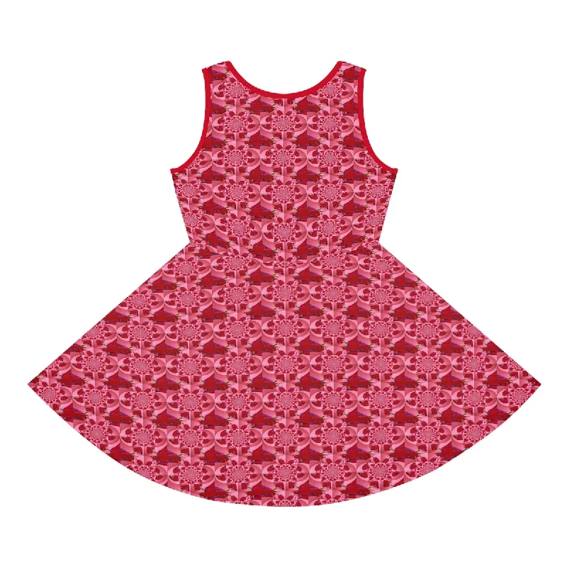 Girls' Sleeveless Sundress (AOP) TULIPS FOREVER